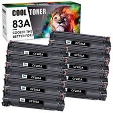 10PK Black CF283A For HP 83A Toner Laserjet Pro M125nw M127fw M127fn m225dn mfp picture