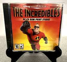 Disney Interactive Pixar THE INCREDIBLES PC-CD ROM Print Studio Brand New Sealed picture