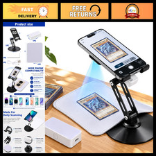 Foldable Trading Card Scanner Stand with LED Light, Carbon Steel Holder & Scanni picture