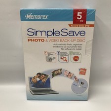Memorex Simple Save Photo & Video Back Up Disc - 5 Pack - Record Once DVD picture