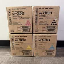 Ricoh MP C8003 Toner Set KYMC 842196 842197 842198 842199 OEM New Damaged Box picture