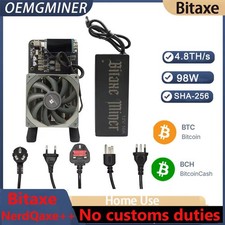 NO Customs Duty Bitaxe NerdQaxe++ 4.8TH/s  BM1370 Asic Chip 98W 2.4G WiFi  Miner picture