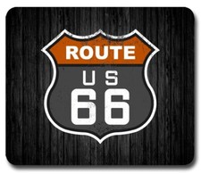 ROUTE 66 American Highway ~ Mouse Pad / PC Mousepad ~ Retro Road USA Cool Gift picture