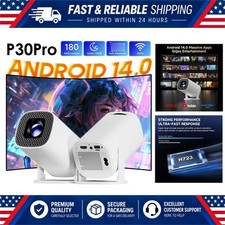 Topsion P30 PRO Mini Projector Android 14 WiFi6 720P 4K Support Home Theater picture