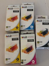 LD compatible ink CLI226 2-Y, 1-Bk, 1-CY, 1-M for Pixma 5200, 8100 Printer picture