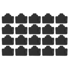 120Pcs Durable Silicone Rj45 Dust Covers for Computer Ethernet Ports Black picture