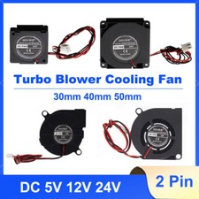 DC 5V 12V 24V Mini Silent Radial Turbo Blower Cooling Fan 2 Pin 30mm 40mm 50mm picture