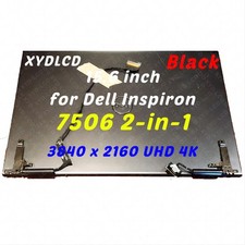 for Dell Inspiron 7506 2-in-1 UHD 05PKJR 6FRV6 LCD Touch Screen Complete Black picture