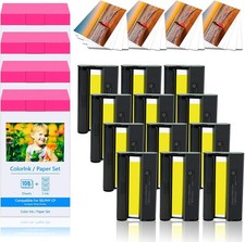 Canon Selphy CP1500 CP1300 CP1200 KP-108IN 4x6 108 Sheet Color Ink Paper Set Lot picture