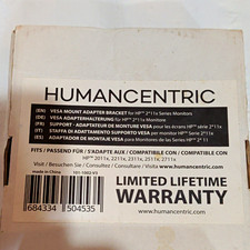 Humancentric Black VESA Mount Adapter Bracket for HP 2011x-2711x 101-1002-V3 picture
