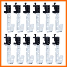 12 Pack Heavy Duty Wall Mount J-Hooks with Beam Clamp - Ideal for Cable Storage picture