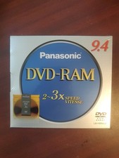 Panasonic 2-3x Speed Double-sided 240 minute (9.4GB) DVD-RAM Disc Sealed picture