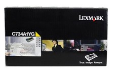 Lexmark C734A1YG Yellow Toner Cartridge - C734 C736 X734 X736 X738 picture