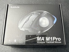 SABLUTE MA M1Pro Wireless Trackball Mouse, Ergonomic, Bluetooth with 5 Level DPI picture