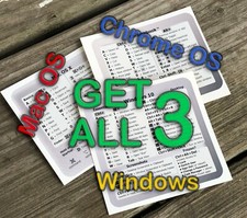SYNERLOGIC Shortcut sticker - Set of 3: for Windows, Macbook and Chromebook. picture