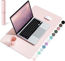 Large PU Leather Dual Sided Desk Pad Non-Slip Mouse Pad Office Home Writing Mat picture