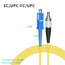 10Pcs 1m 2m 3m SC UPC to FC UPC Simplex Single Mode OS2 Fiber Optic Patch Cord picture