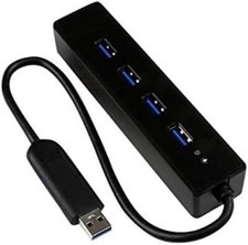StarTech.com ST4300PBU3 4 Port USB 3.0 Hub Built-in Cable SuperSpeed picture