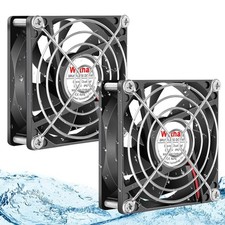 12V Waterproof Cooling Fan 80mm x 25mm Dual Ball High Speed Fan Pack picture