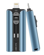 MFi Certified Flash Drive 256GB for iPhone Thumb 256GB, Light Blue  picture