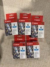 Pack 5 Genuine Canon BCI-6PC Printer Ink NEW Cyan picture