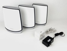 Netgear Orbi Tri-band Mesh Wi-Fi 6 System Router w/ 2 Satellites RBK853-100NAS U picture