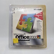 Vintage 2000 Microsoft Office 2000 Professional Upgrade CD Retail Box X05-26452 picture