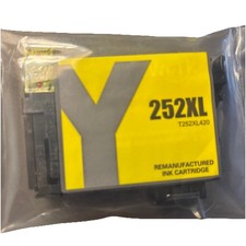EPSON 252XL YELLOW INK CARTRIDGE - T252XL420 - Sealed Non OEM picture