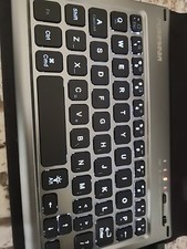 Pure gear Universal Tablet Folio With Removable Backlit Keyboard Fits 7-8