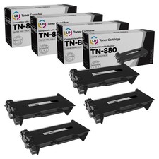 LD Compatible TN880 Black Toner Super HY Set of 4 for Brother DCP-L6600 HL-L6200 picture