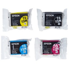 Genuine EPSON T0731(N)~T0734(N) Ink Cartridges 4pcs for Stylus C79/CX3900/T20 picture