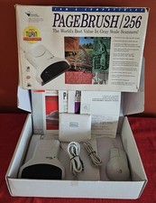 VTG NEW Mouse Systems PageBrush 256 Hand Scanner IBM PC Box Manuals Packard Bell picture