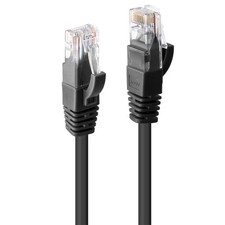 LINDY 48080 5m Cat.6 U/UTP Network Cable, Black 5m Black picture