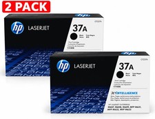 ✅ Original HP 37A Black Standard Yield Toner Cartridge (CF237A), Pack of 2 USA picture