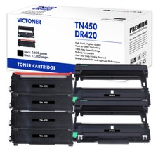 4x TN 450 Toner 2PK DR420 Drum Compatible With Brother HL-2270DW 2240 MFC-7360N picture