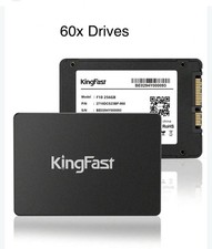 Lot Of 60 KingFast F10 256GB 2.5” SATA III SSD 2710DCS23BF-256 *BRAND NEW* picture
