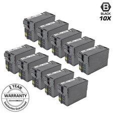 10PK Reman 252XL BLACK Inkjet for Epson T252XL120 HY Cartridge WorkForce WF-7720 picture
