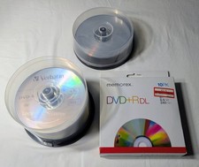 Blank Discs Lot: VERBATIM DVD-R; Memorex DVD+RW; 1 SEALED Memorex DVD+R DL 10-PK picture