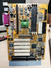 LEGENDARY ABIT AB-BE6  BX440 slot 1 motherboard gaming grade  - WORKS GREAT  picture