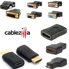 Video Adapter HDMI TO DVI VGA TO DVI MICRO MINI HDMI TO HDMI Female Male Coupler picture