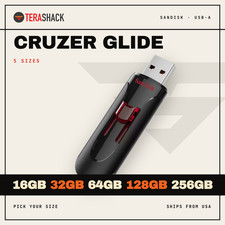 SanDisk Cruzer Glide USB 3.0 16GB 32GB 64GB 128GB 256GB Flash Drive Thumb Lot picture