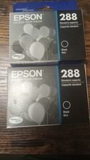 (2 Boxes) 2 Epson 288 Black Ink Cartridges T288120  picture