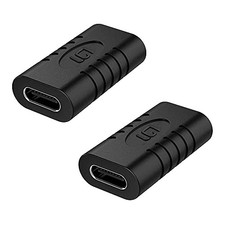 USB C Coupler, Female to Female Adapter [2 Pack] USB-C Type C USB 3.1 Extender picture