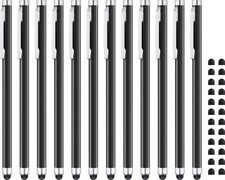 Stylus Pens for Touch Screens 12 Pack Linfanc Pen Matte Black 12 picture
