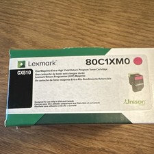 Lexmark 80C1XM0 Genuine Magenta Extra High Yield Return Program Toner CX510 picture
