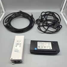 2 120V POE Injectors PSE-480080G Gigabit POE 48V 35W Adapter & Shortel PD-3051 picture
