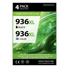 936XL 936e Ink Cartridges Black + Color for OfficeJet Pro 9110 9730 9130 9135 picture