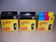 Staples Canon BCI-24 Black & Color Printer Ink Replacement Cartridges picture