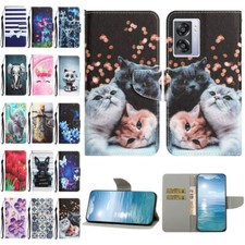 Elephant Dog Cat Butterfly Wallet Cover Case For Oppo A57 A54 A74 A96 A16S A17 picture