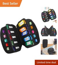 Durable 20-Slot USB Storage Case in Neoprene - Includes Key Tags for Easy Access picture